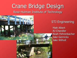 Crane Bridge Design