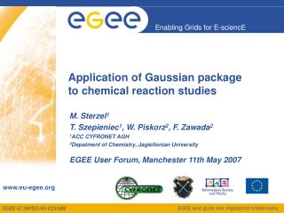 Application of Gaussian package to chemical reaction studies