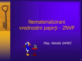 Nematerializirani vrednostni papirji - ZNVP