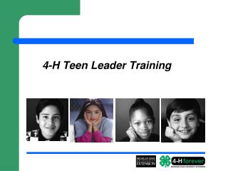 4-H Teen Leader Training