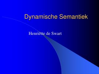 dynamische semantiek