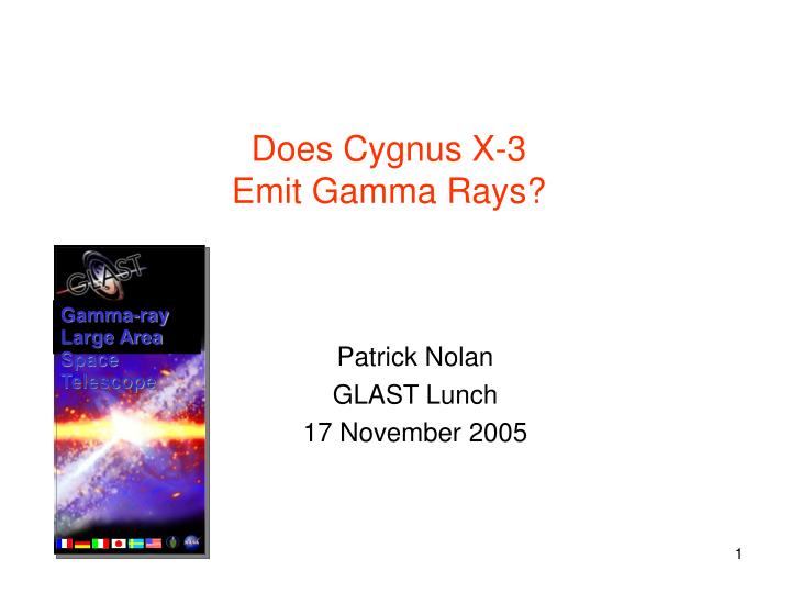 does cygnus x 3 emit gamma rays