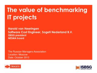 The value of benchmarking IT projects