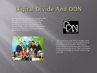 Digital Divide And DDN