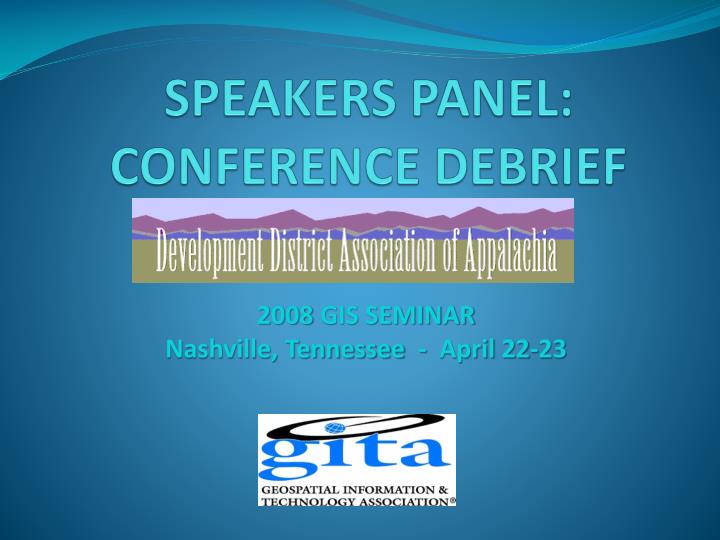 speakers panel conference debrief