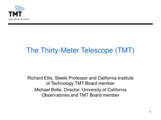 The Thirty-Meter Telescope (TMT)