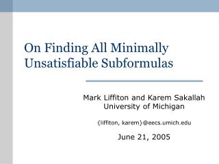 On Finding All Minimally Unsatisfiable Subformulas