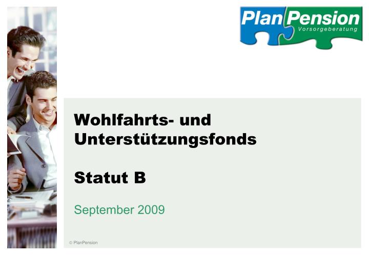 wohlfahrts und unterst tzungsfonds statut b september 2009