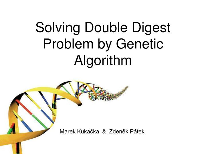 solving double digest problem by genetic algorithm