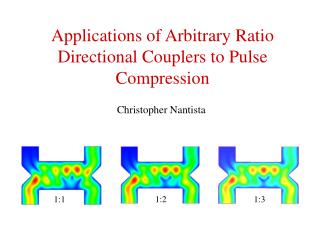 Applications of Arbitrary Ratio Directional Couplers to Pulse Compression