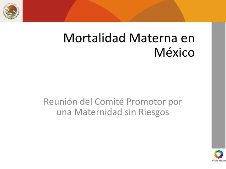 mortalidad materna en m xico