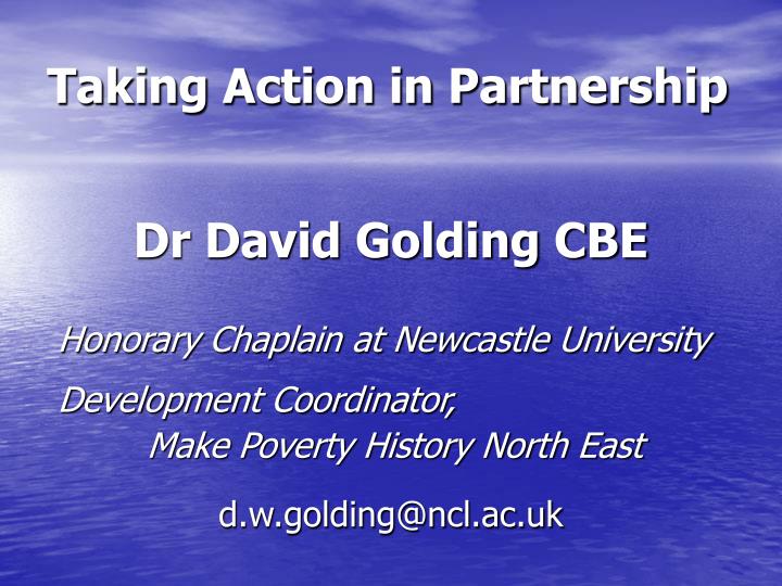 taking action in partnership