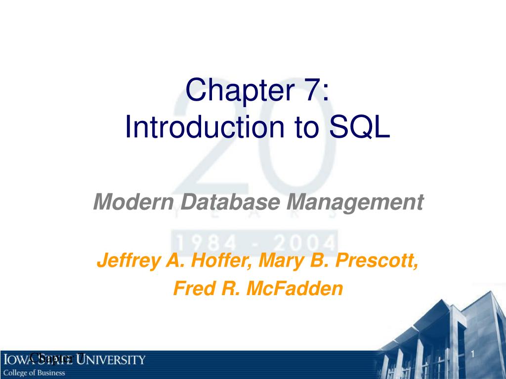 PPT - Chapter 7: Introduction to SQL PowerPoint Presentation, free ...