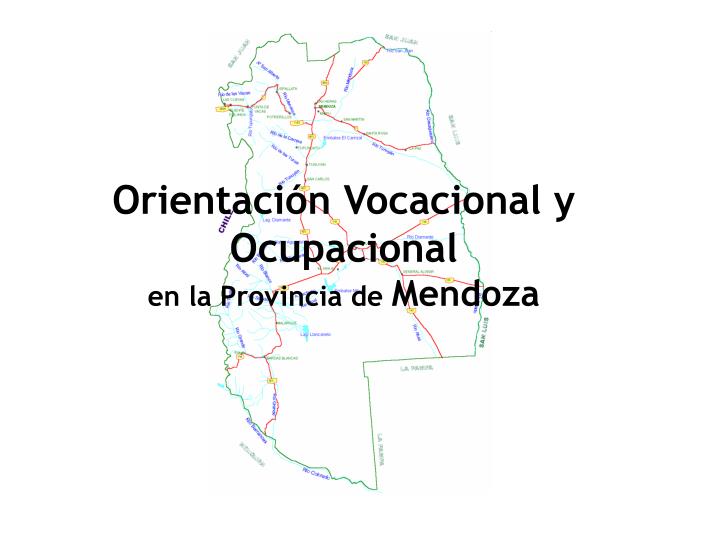 orientaci n vocacional y ocupacional en la provincia de mendoza