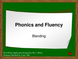 Phonics and Fluency
