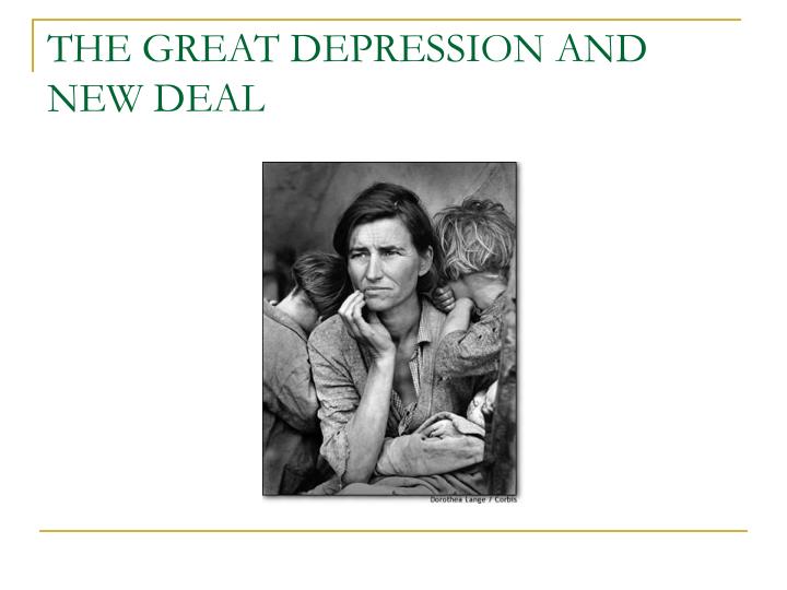 the great depression and new deal