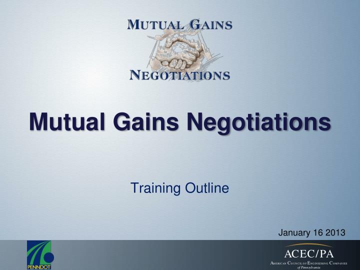 mutual gains negotiations