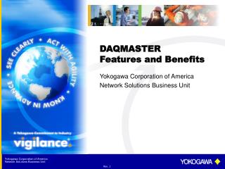 DAQMASTER Features and Benefits