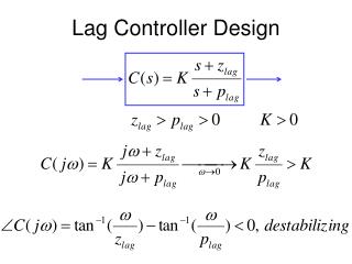 Lag Controller Design