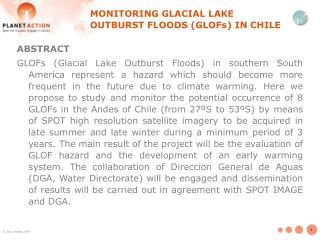 MONITORING GLACIAL LAKE OUTBURST FLOODS (GLOFs) IN CHILE