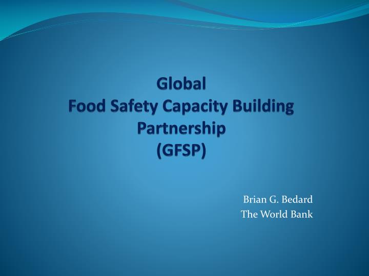 global food safety capacity building partnership gfsp