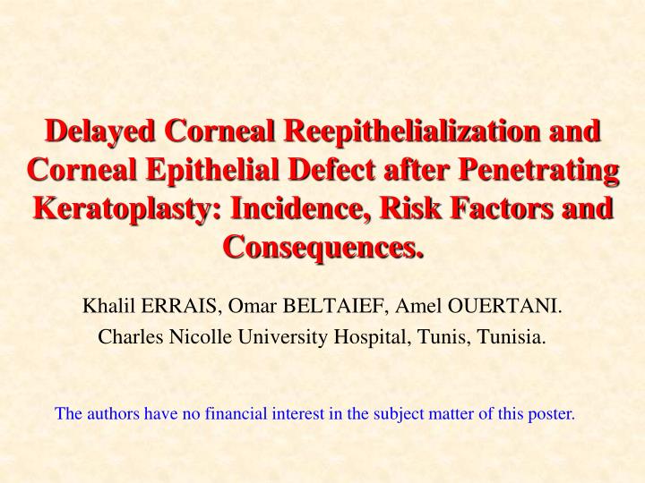 khalil errais omar beltaief amel ouertani charles nicolle university hospital tunis tunisia