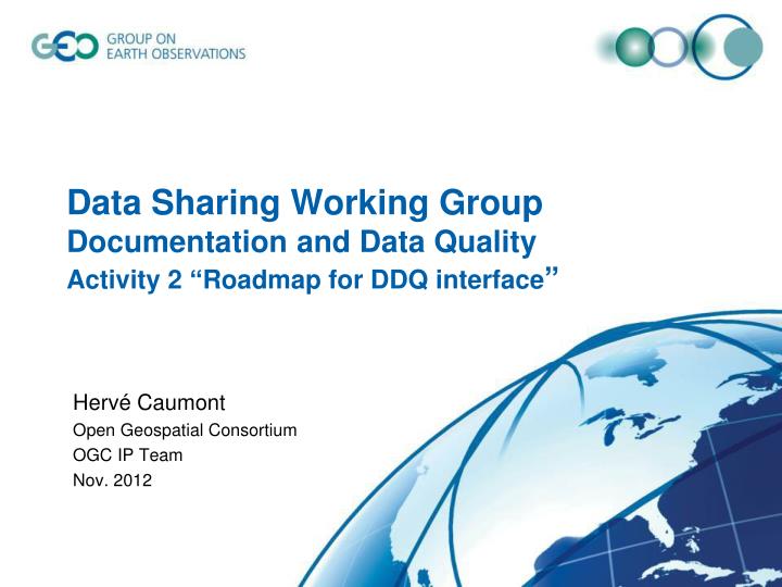 data sharing working group documentation and data quality activity 2 roadmap for ddq interface