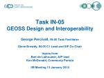 Task IN-05 GEOSS Design and Interoperability - slide 1