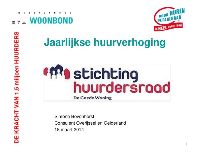 jaarlijkse huurverhoging