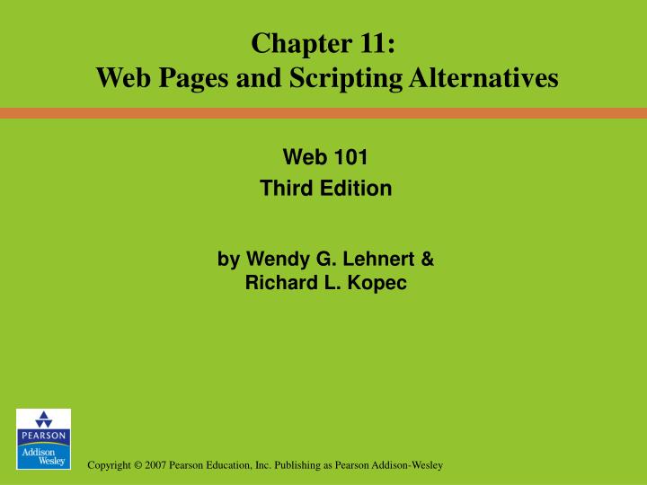 web 101 third edition by wendy g lehnert richard l kopec