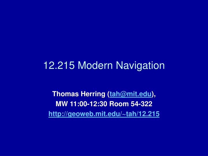 12 215 modern navigation