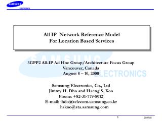 All IP Network Reference Model For Location Based Services
