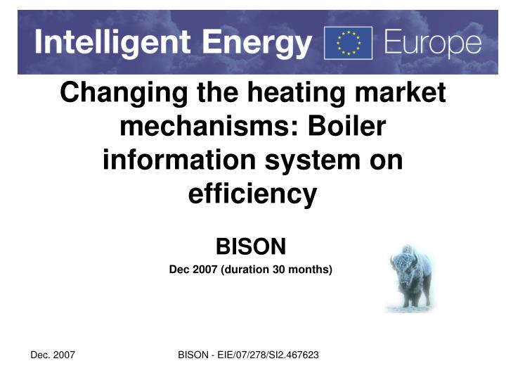 changing the heating market mechanisms boiler information system on efficiency