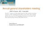 Annual general shareholders meeting - slide 1