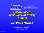 Hollow Sphere Dual Gradient Drilling System - slide 1