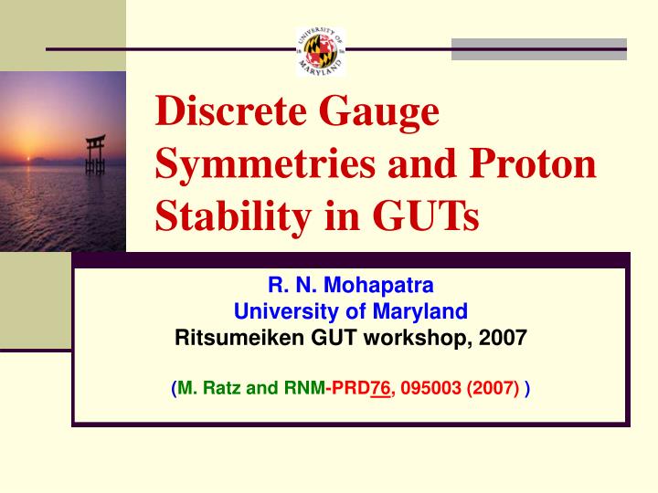 discrete gauge symmetries and proton stability in guts