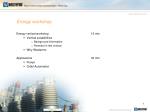 Energy workshop - slide 1