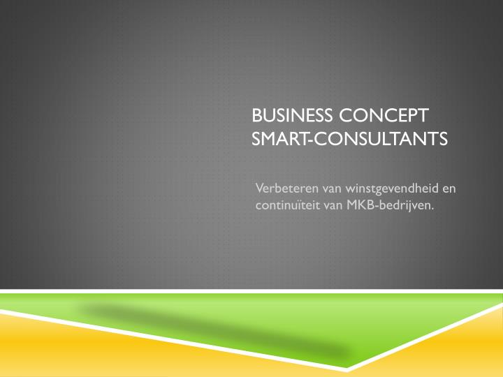 business concept smart consultants