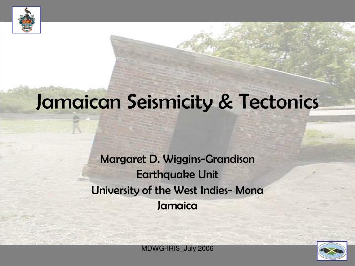 jamaican seismicity tectonics
