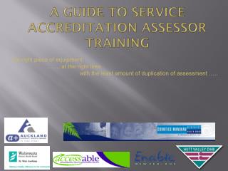 a guide to service accreditation assessor training