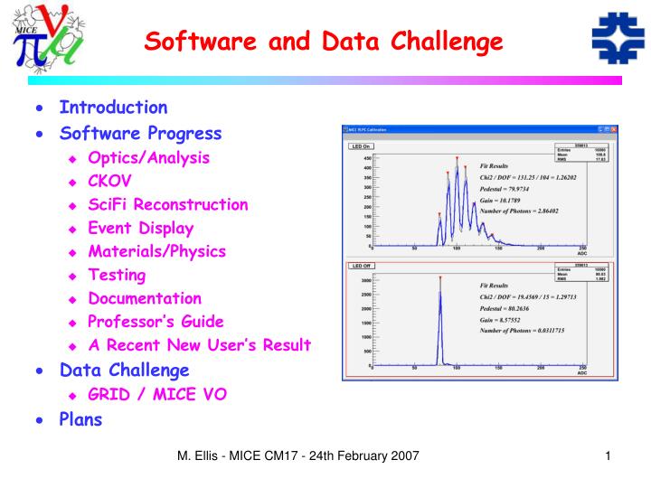 software and data challenge