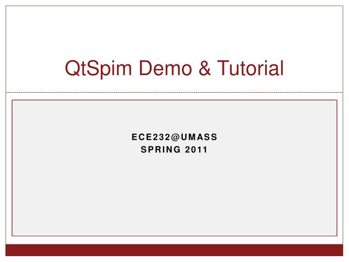 qtspim demo tutorial