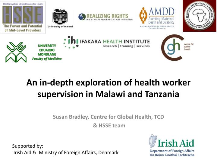 an in depth exploration of health worker supervision in malawi and tanzania