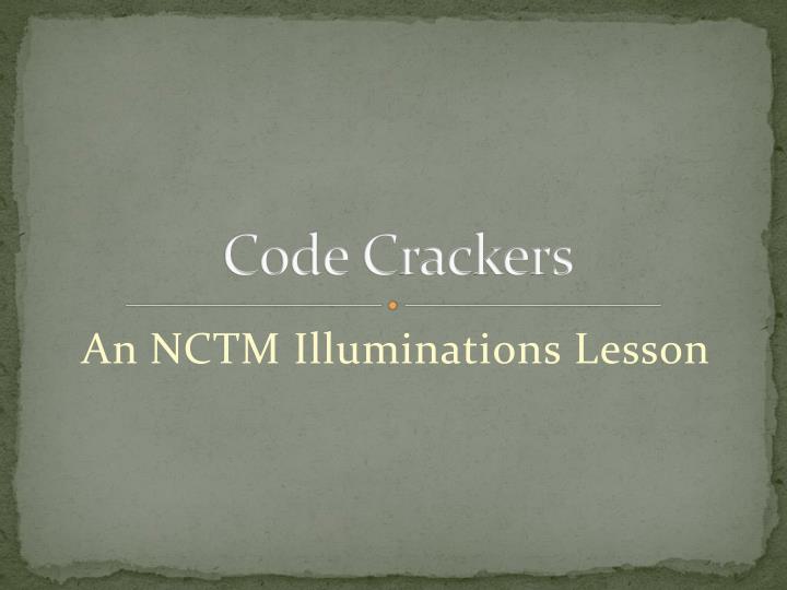 code crackers