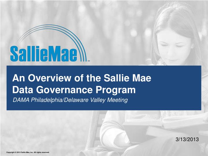 an overview of the sallie mae data governance program