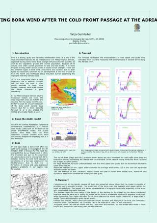 Meteorological and Hydrological Service, Gri? 3, HR-10000 Zagreb, Croatia gumhalter@cirus.dhz.hr