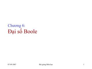 ch ng 6 i s boole