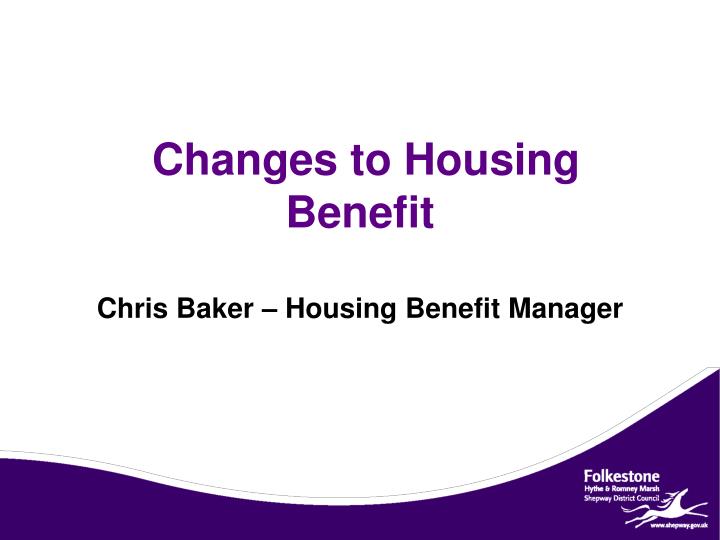 changes to housing benefit