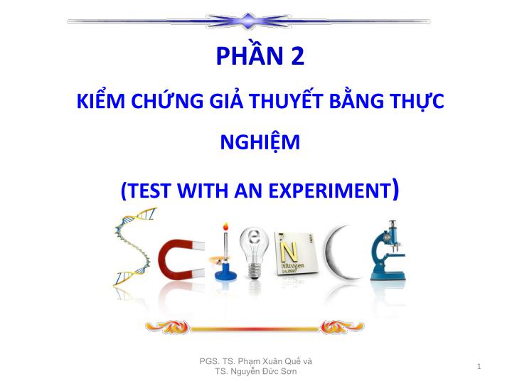 ph n 2 ki m ch ng gi thuy t b ng th c nghi m test with an experiment