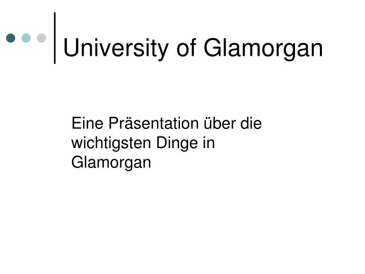 university of glamorgan